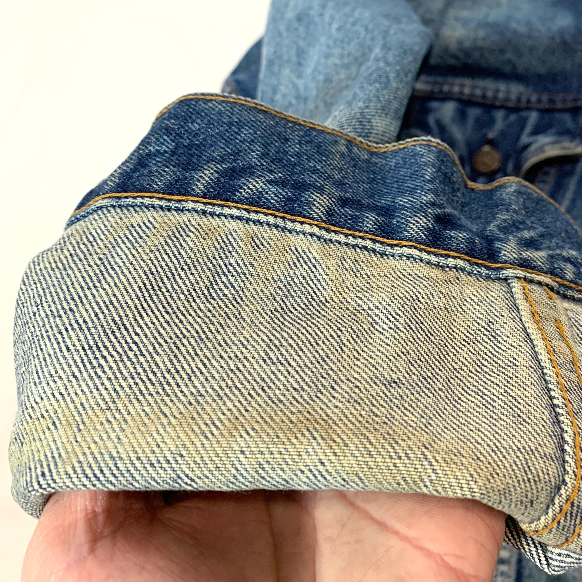 vintage old 80s LEVI'S Gジャンデニムジャケット ブルー ブリーチ