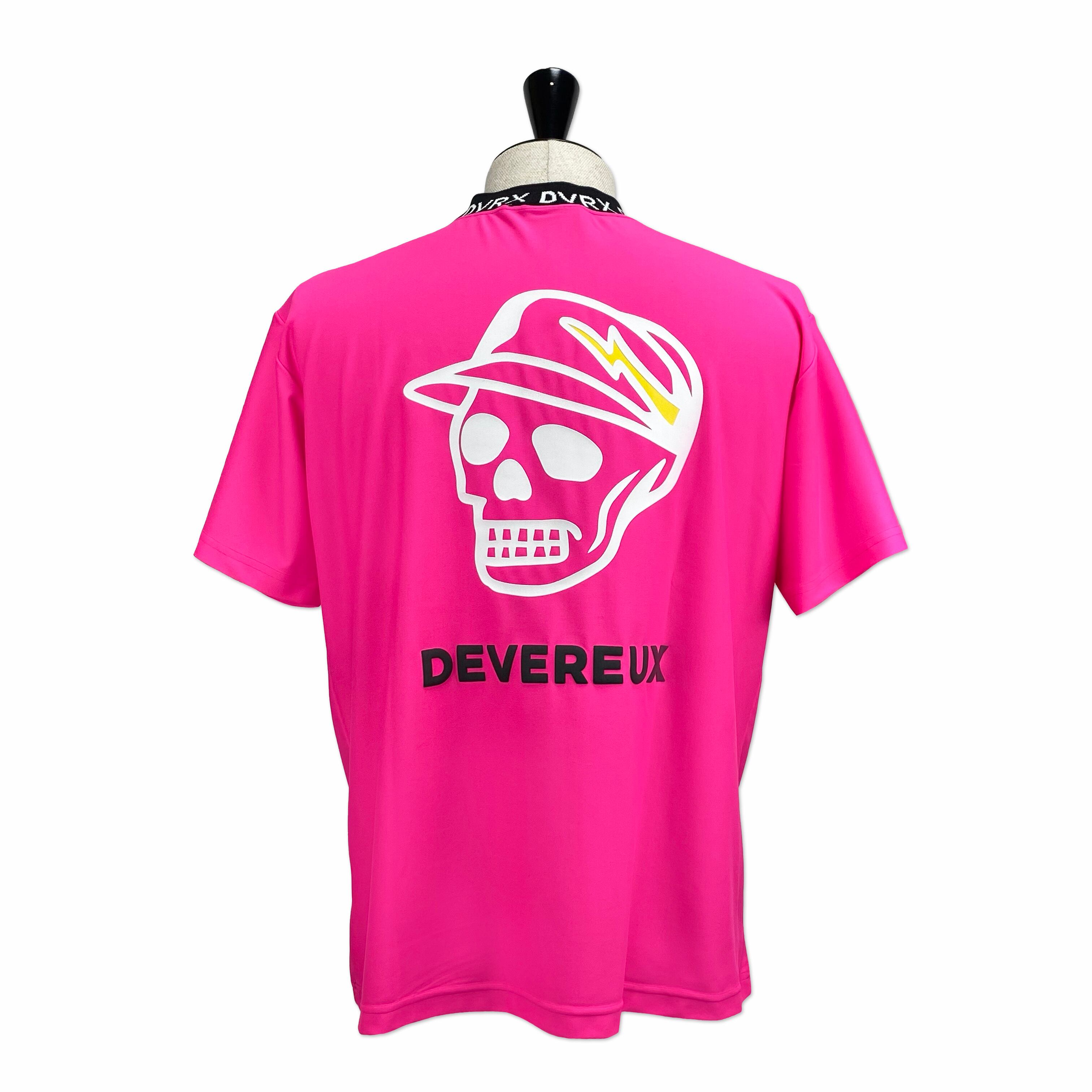 DEVEREUX GOLF】《MEN'S》DVRXリブモックSkull Caddie TEE (PINK