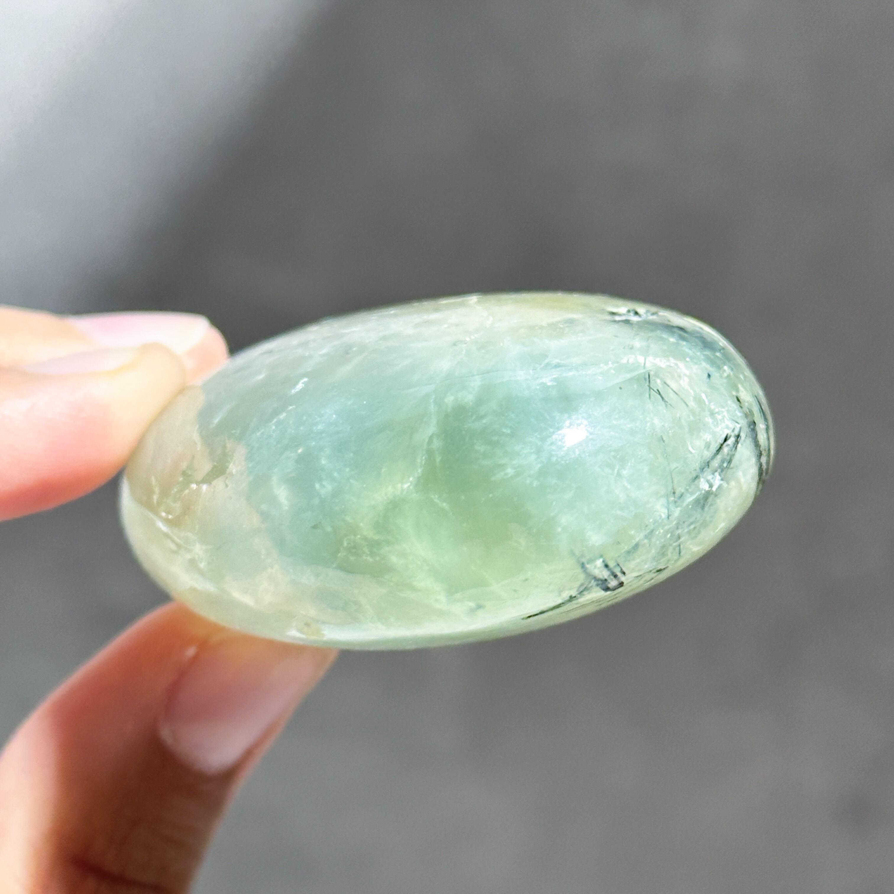 プレナイト パームストーン52◇ Prehnite ◇天然石・鉱物