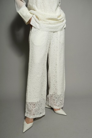 LACE EASY PANTS (WHITE) 2402-33-T3515