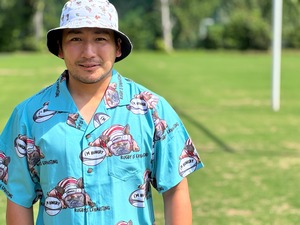 RUGBY DOG アロハシャツ　ターコイズブルー