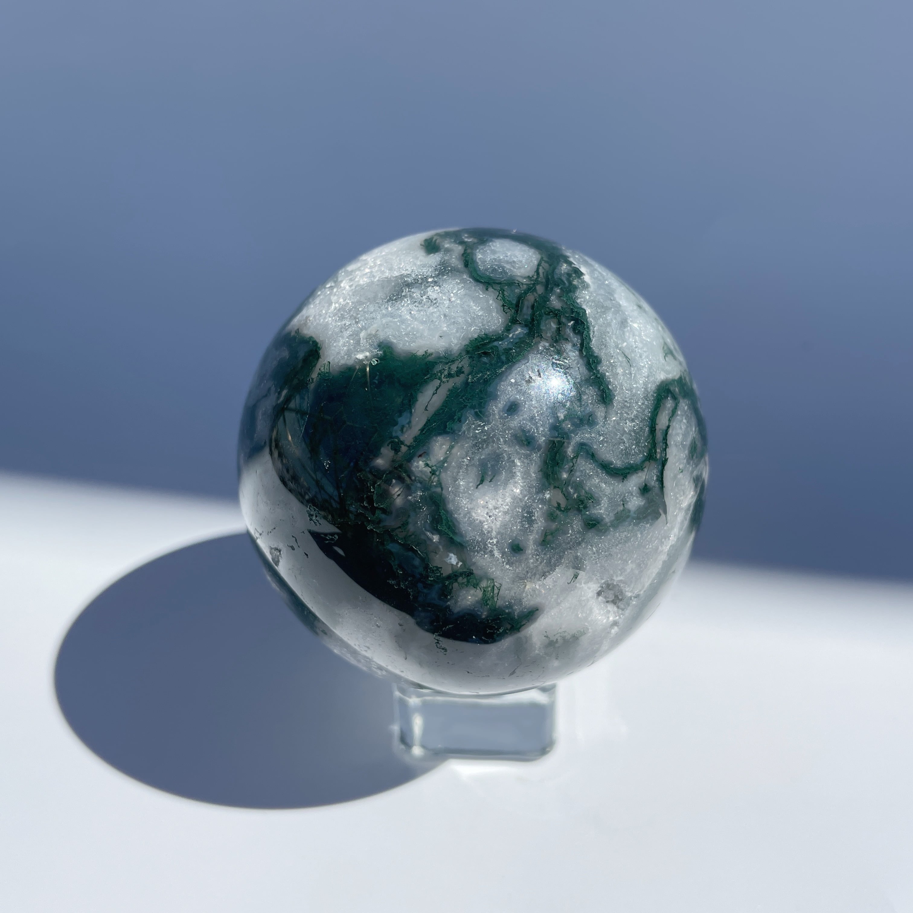 モスアゲート スフィア（丸玉）03♢Moss agate ♢天然石・鉱物