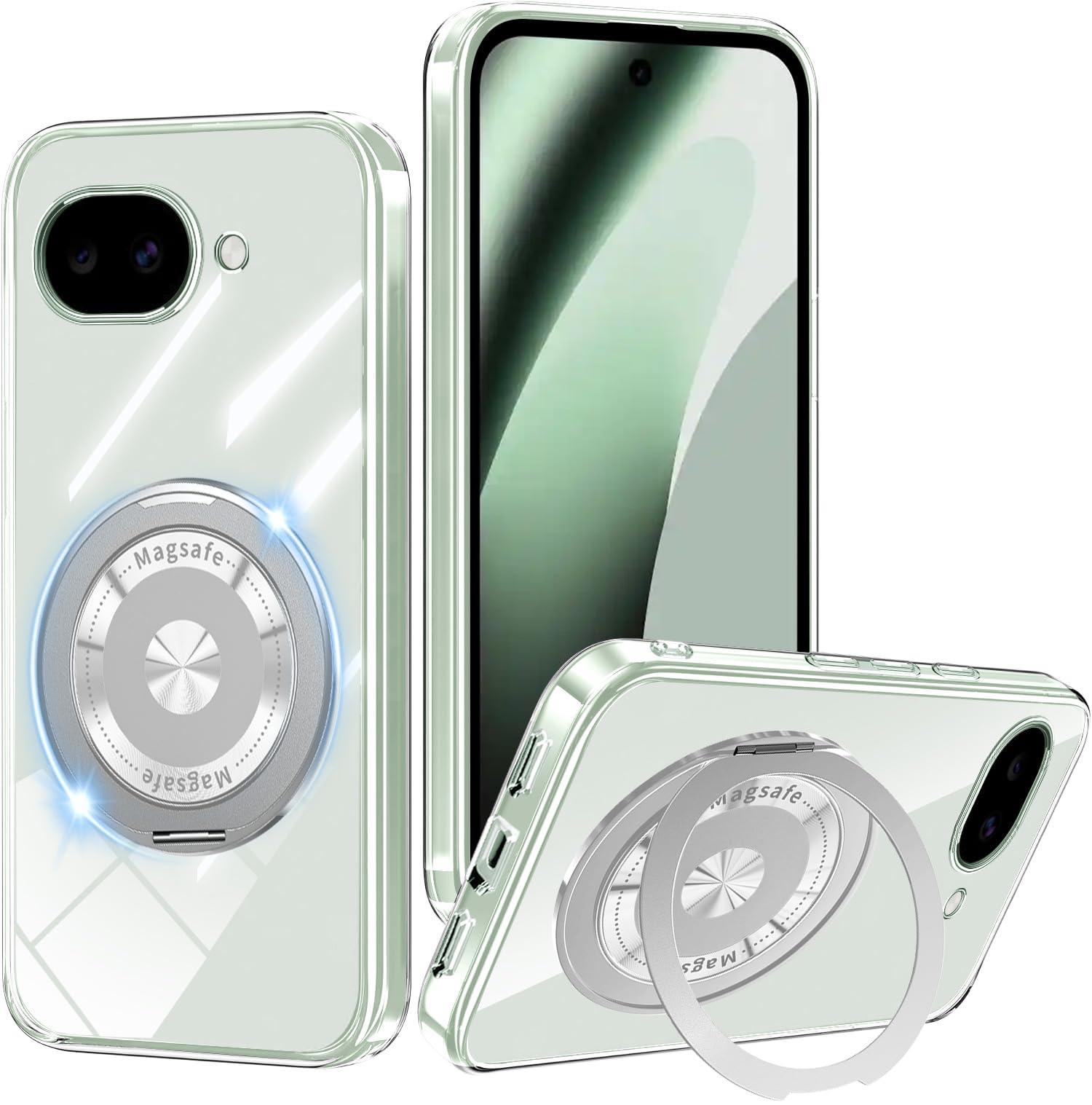 NISIILNG For Google Pixel 10a ケース クリア リング グーグルピクセル10a カバー 耐衝撃