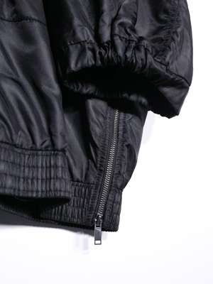 nylon oversized s/s bomber jacket