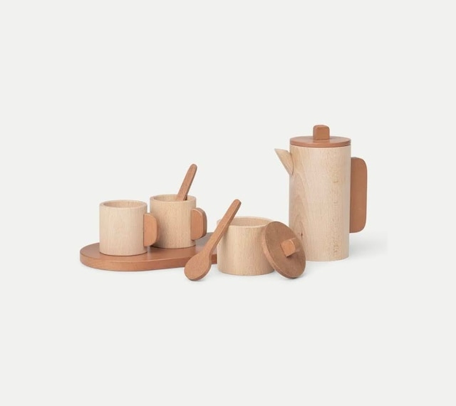 FermLIVING ファームリビング　Teaset　ティーセット　木製　木のおもちゃ　知育玩具　ごっこ遊び　おままごと　おしゃれインテリア　ギフト　プレゼント　北欧　北欧デザイン