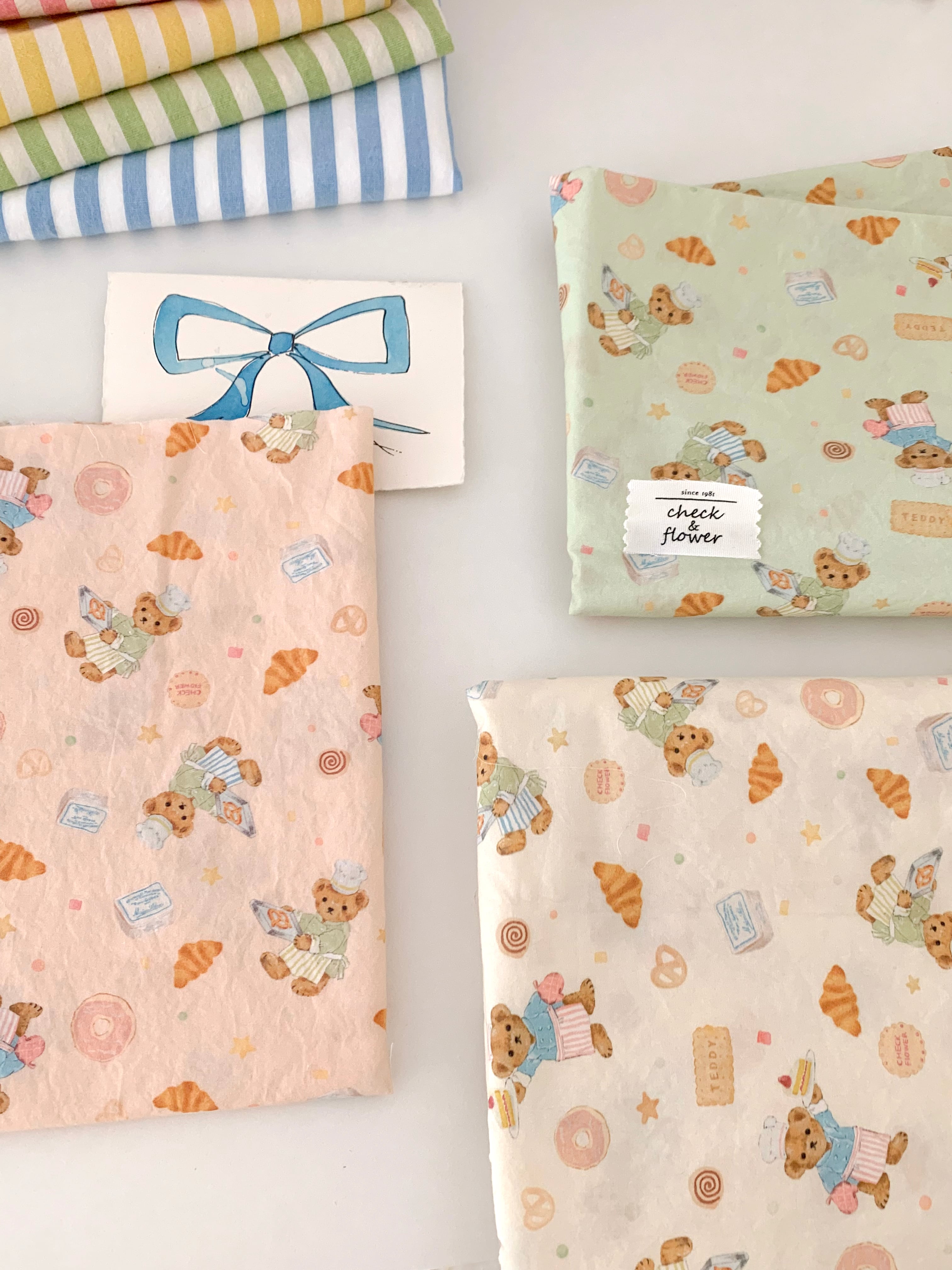 【予約】クッキーベア コットン生地23FW