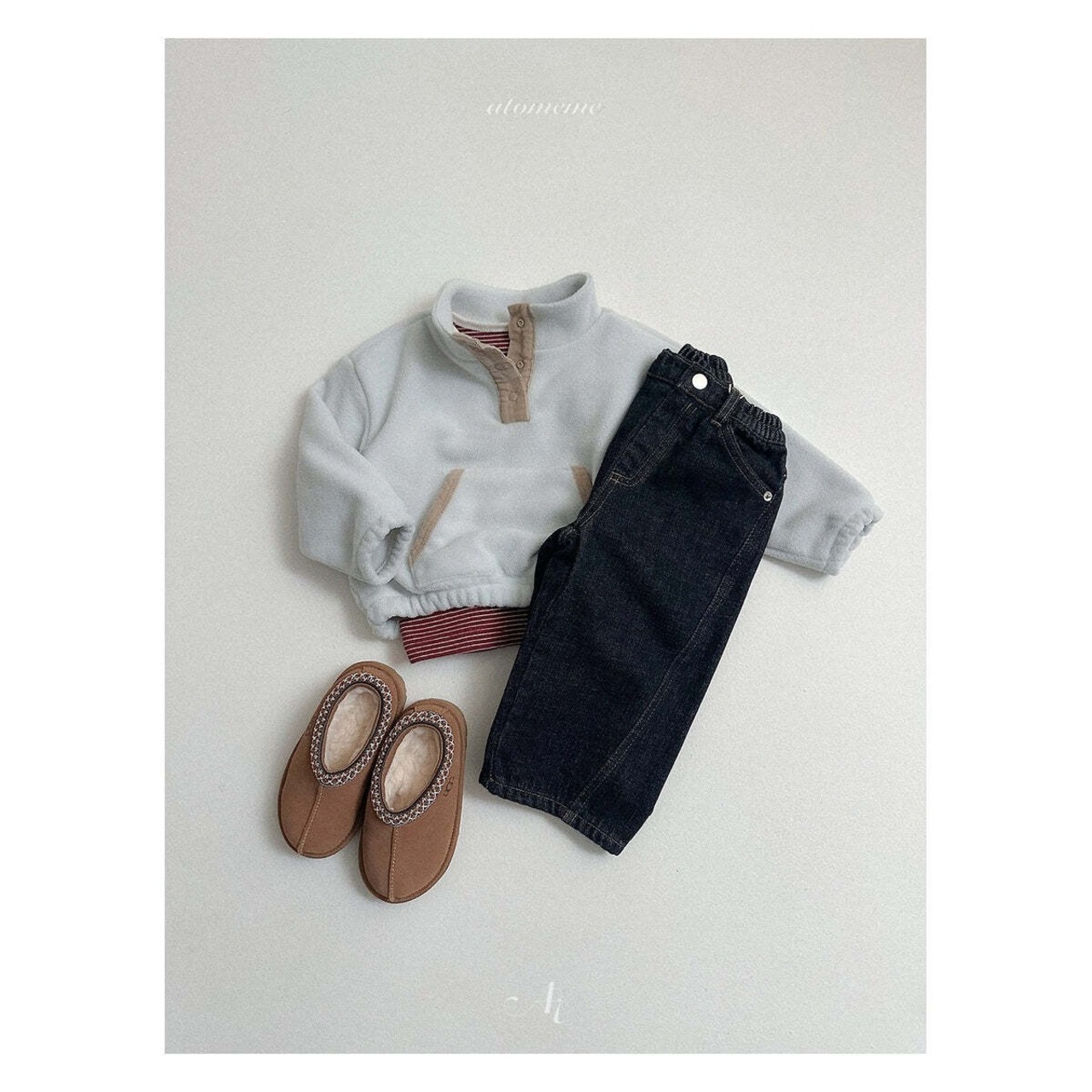 【取寄】atomeme ストライプTシャツ｜冬服｜韓国子供服