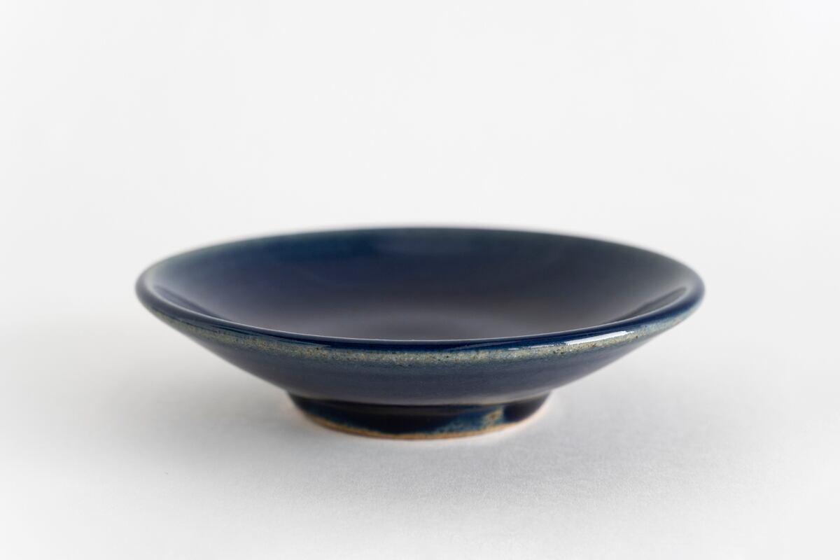 14「瑠璃釉豆皿 13-1」五味茜 作