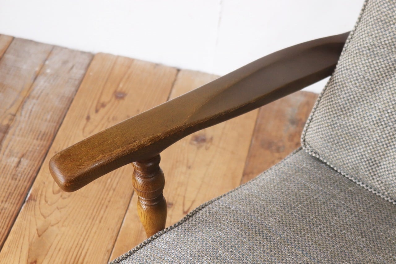 飛騨産業 キツツキ 穂高 オーク材 アーム 1Pソファ 1人掛け ラウンジ