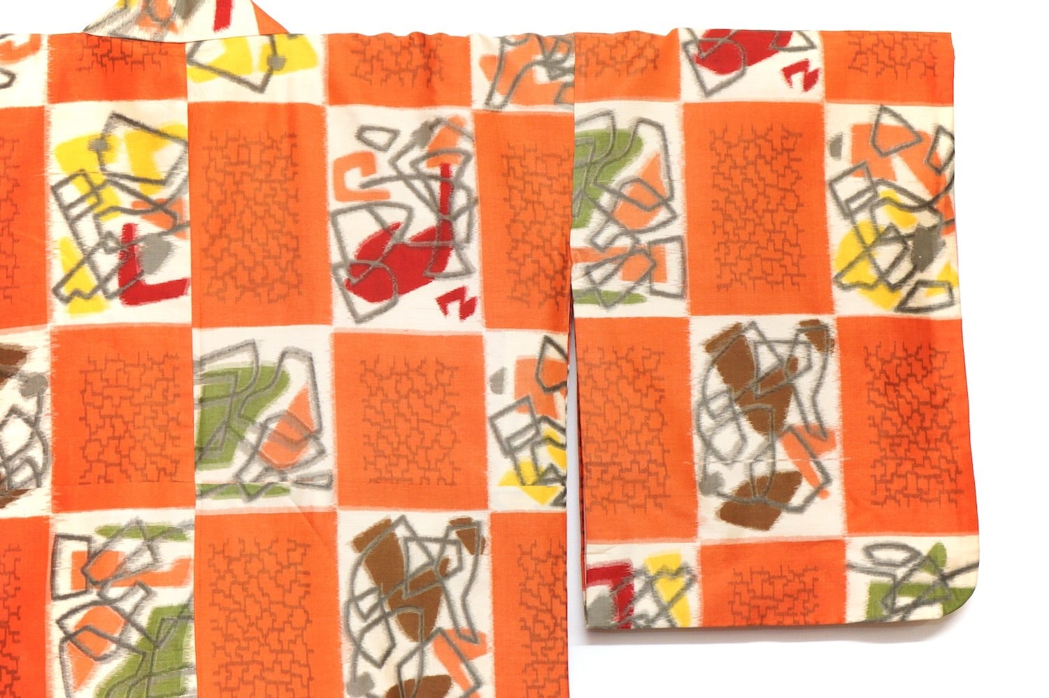 2274 銘仙 アンティーク着物 昭和レトロ ヴィンテージ 正絹 古布