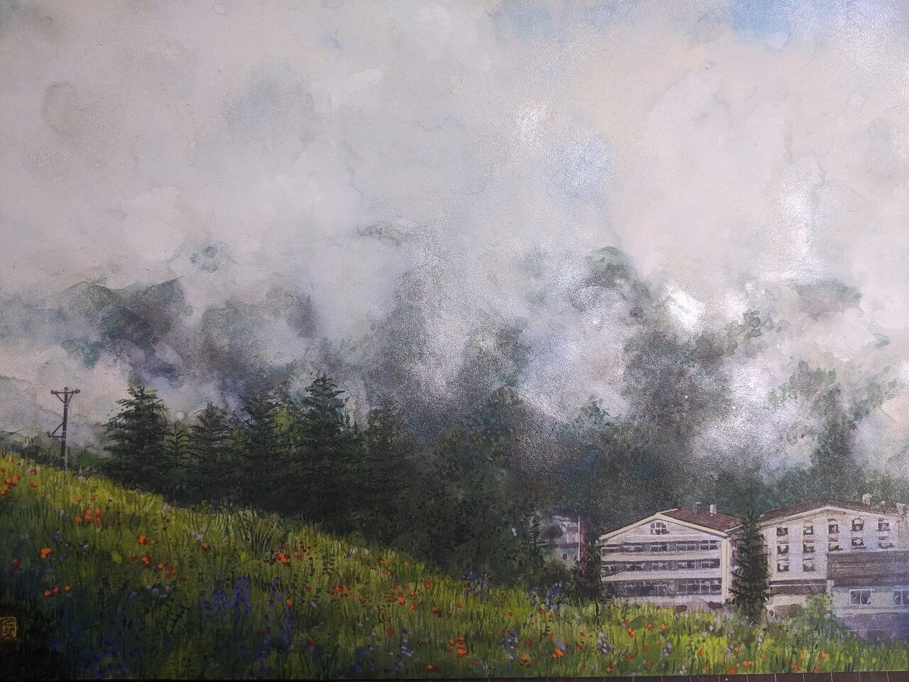 【絵画】木々の歓迎 楽天市場】鈴木英人「 歓迎された友人」MY WONDERFUL VIEW 2014