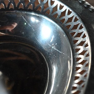 Basket / バスケット〈 プレート・トレー・カフェ・シルバー・店舗什器・アンティーク・ヴィンテージ 〉113665