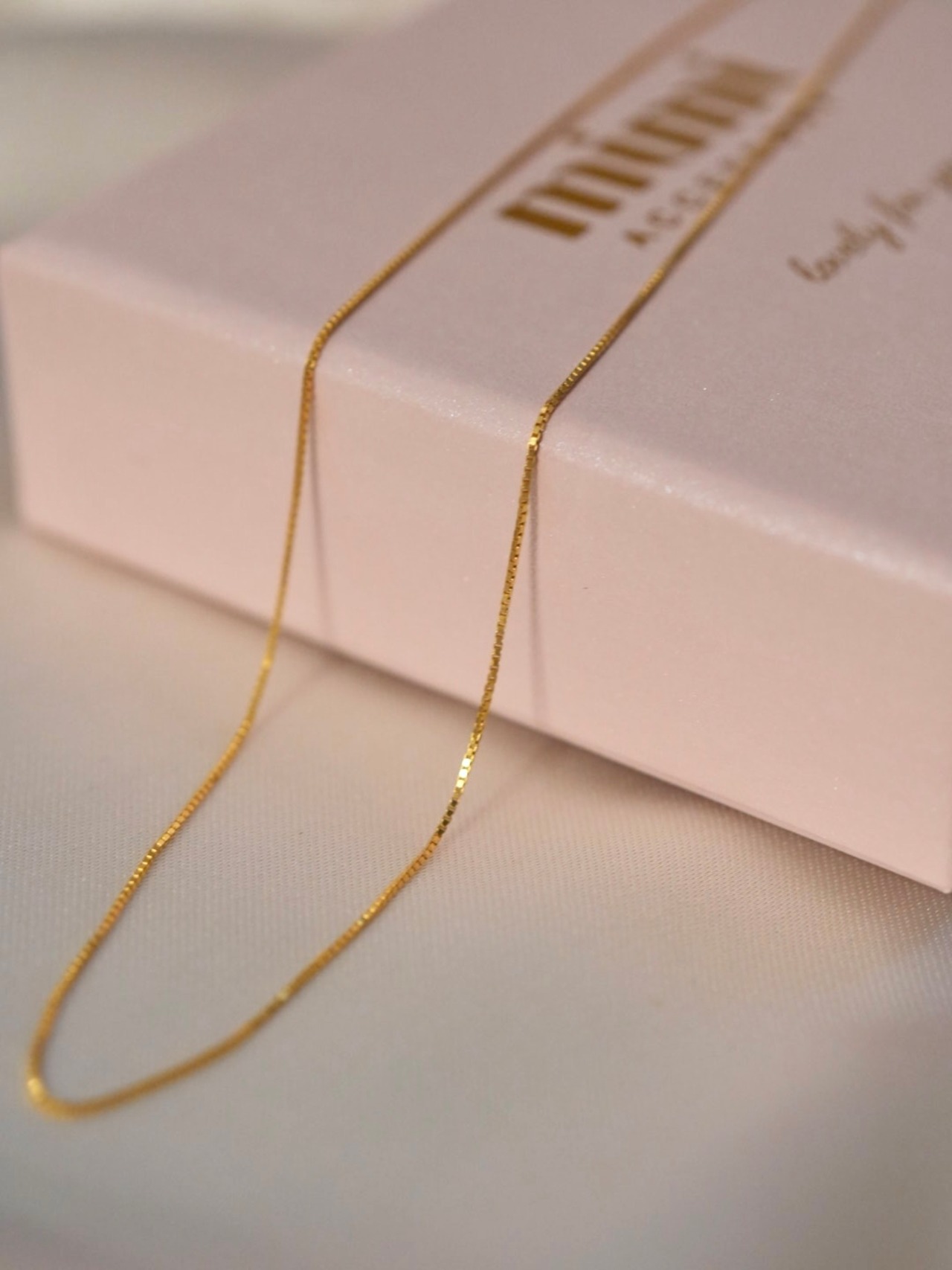 〈Near Jewelry Collection〉 0.7mm chain necklace