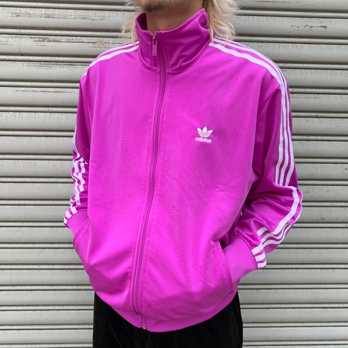 adidas ファイヤーバード　トラックジャケット　トレフォイルロゴ　紫　M