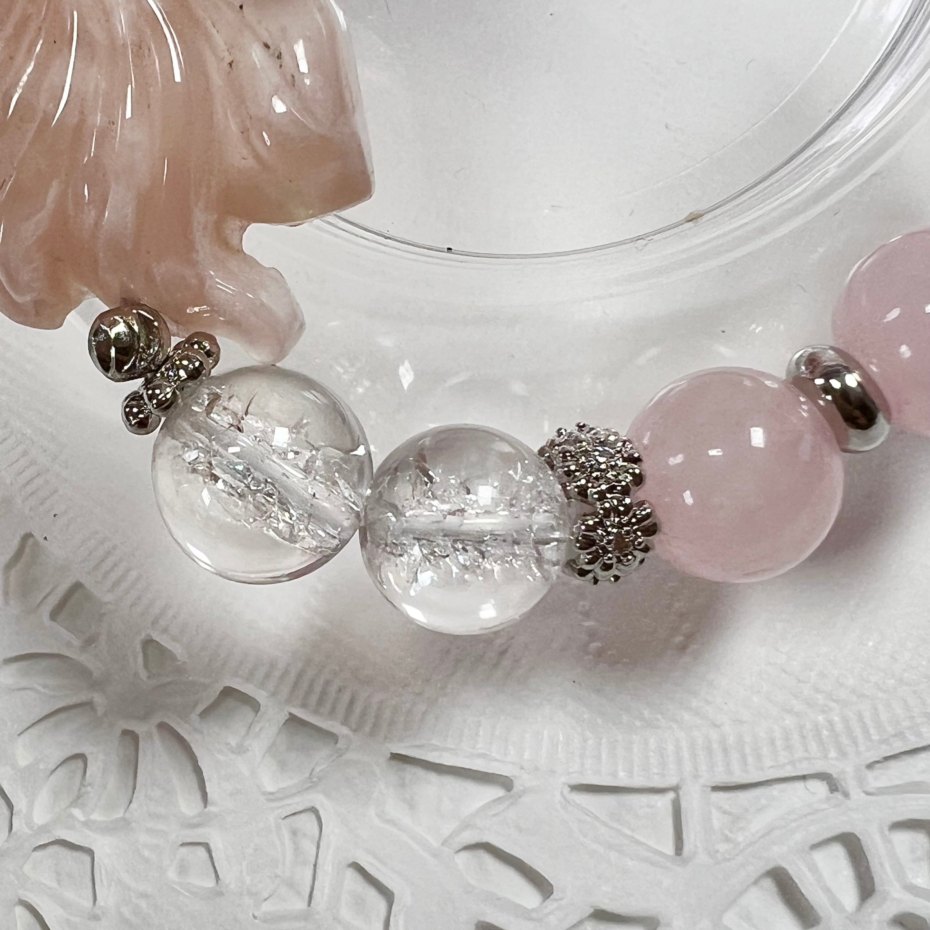 桜瑪瑙 金魚 アクアマリン ブレスレット ストア 桜瑪瑙 金魚 アクア