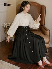 【0207】Bohemian Style Chiffon Long Sleeve 2 Piece Set