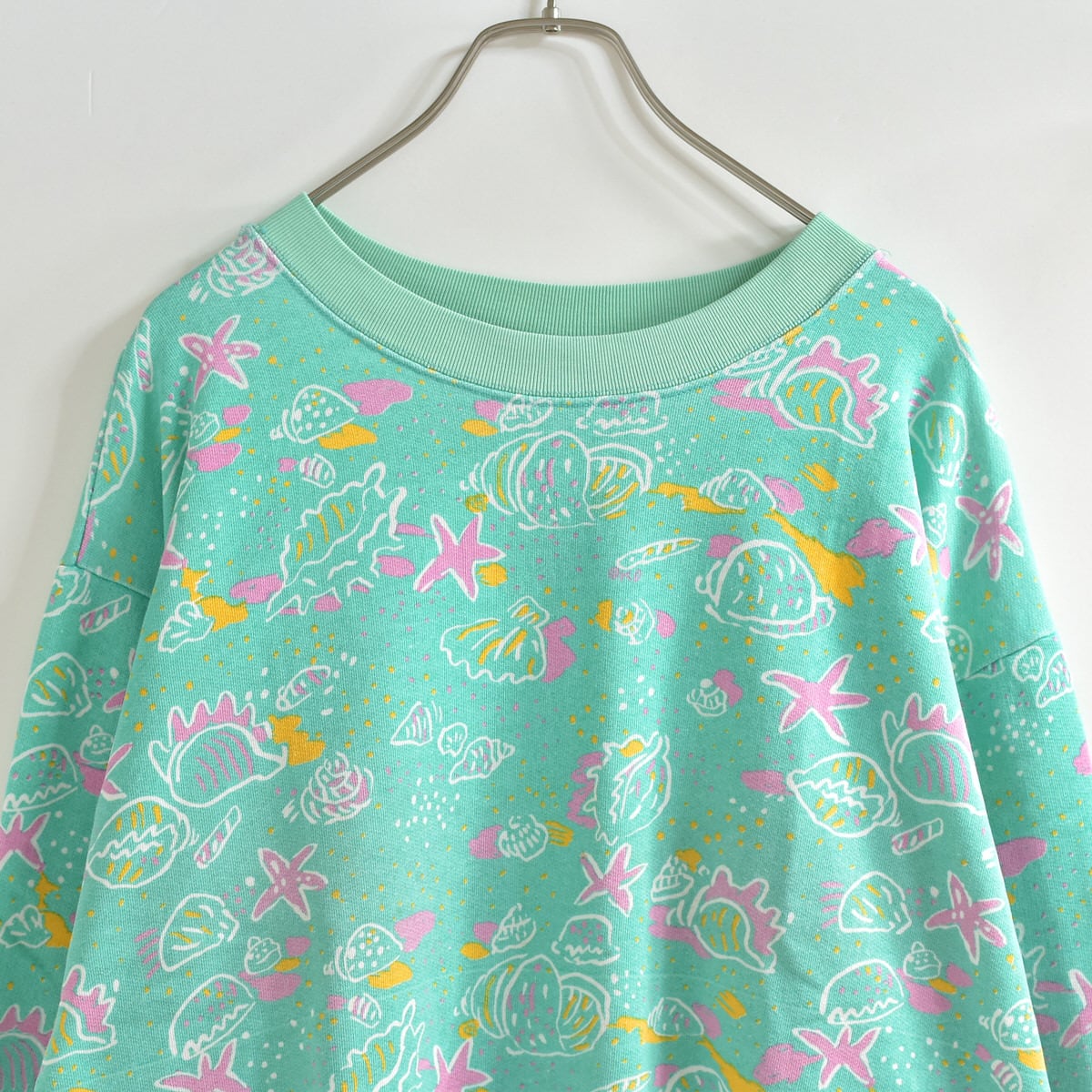 90s Ken Done ケン・ドーン 総柄アート プリント スウェットシャツ ヴィンテージ トレーナー ビンテージ メンズM相当