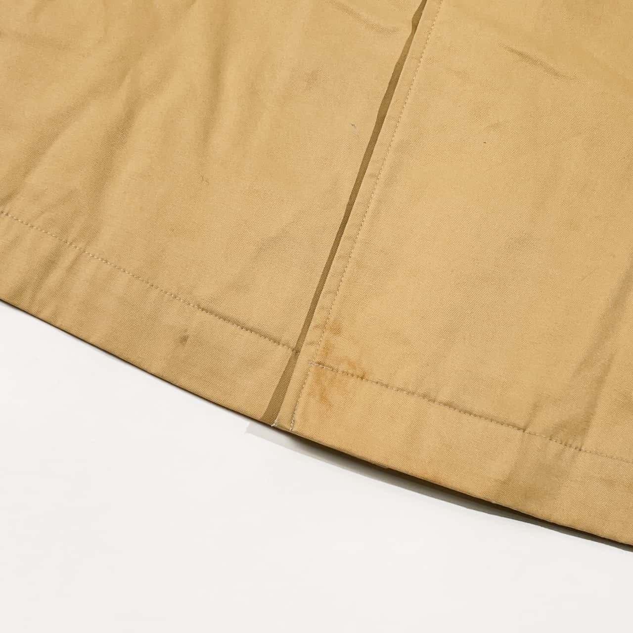 70s 80s VAN JACKET ヴァンヂャケット 比翼 ステンカラーコート 170-87-75(M相当)/ベージュ系 メンズ アイビー トラッド ビンテージ