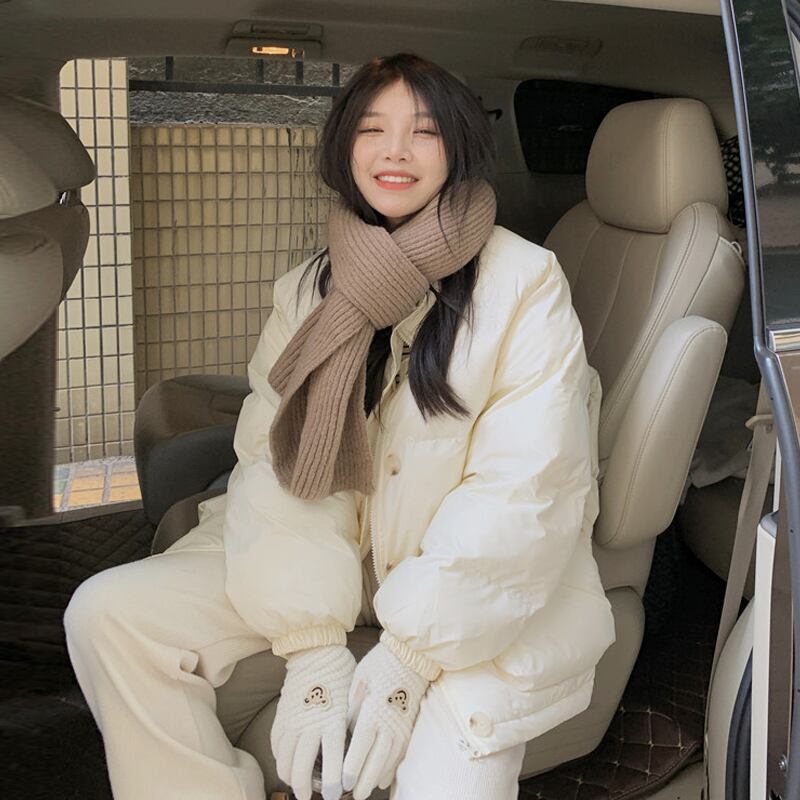 ホワイトジャケット オータムウィンタールーズ コットン 秋物 冬物 スーパーモール25314246556