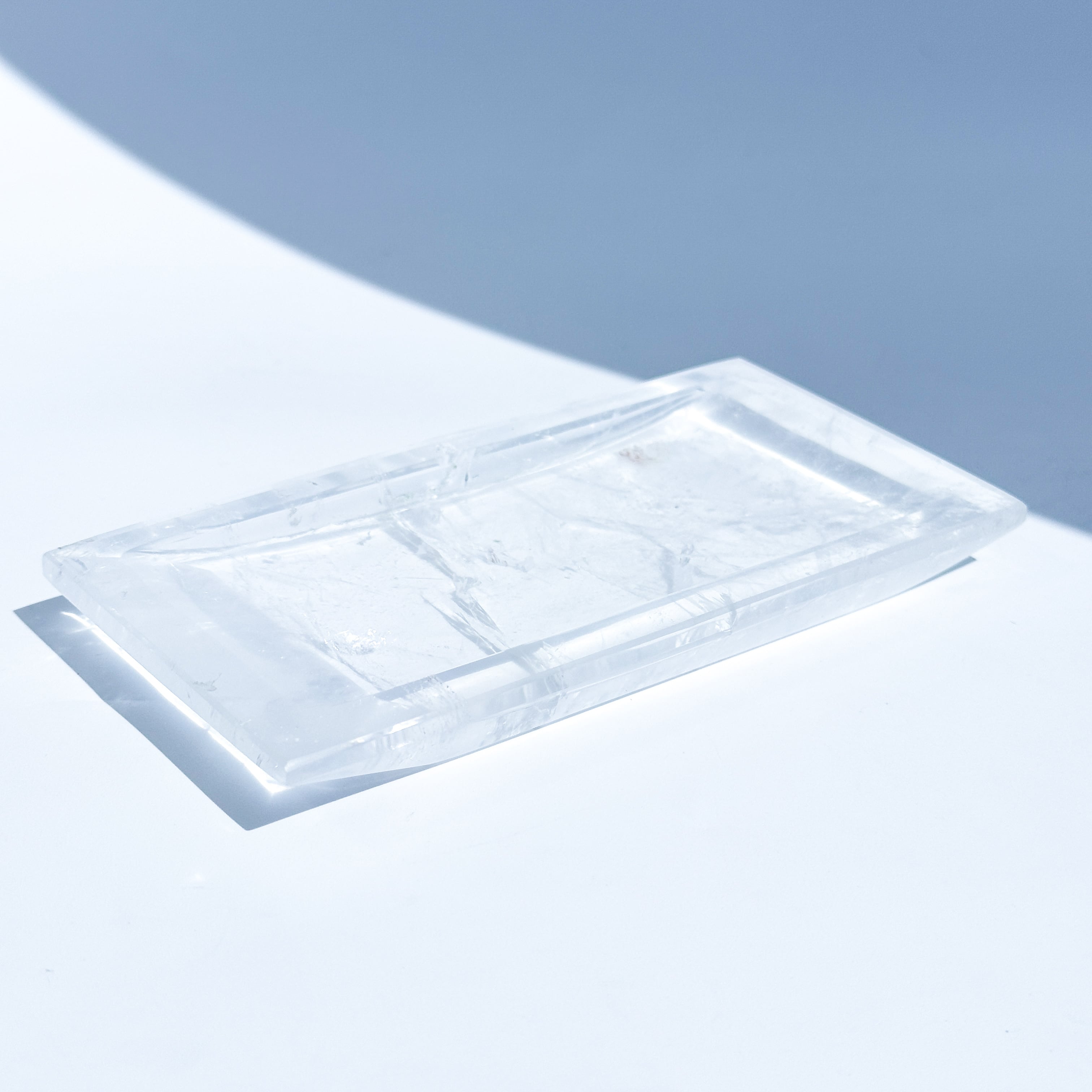 クリアクォーツ　お皿　小物入れ　プレート　水晶　高品質　インテリア　トレイ クリアクォーツのトレー 01◇ Clear Quartz ◇ 天然石・鉱物