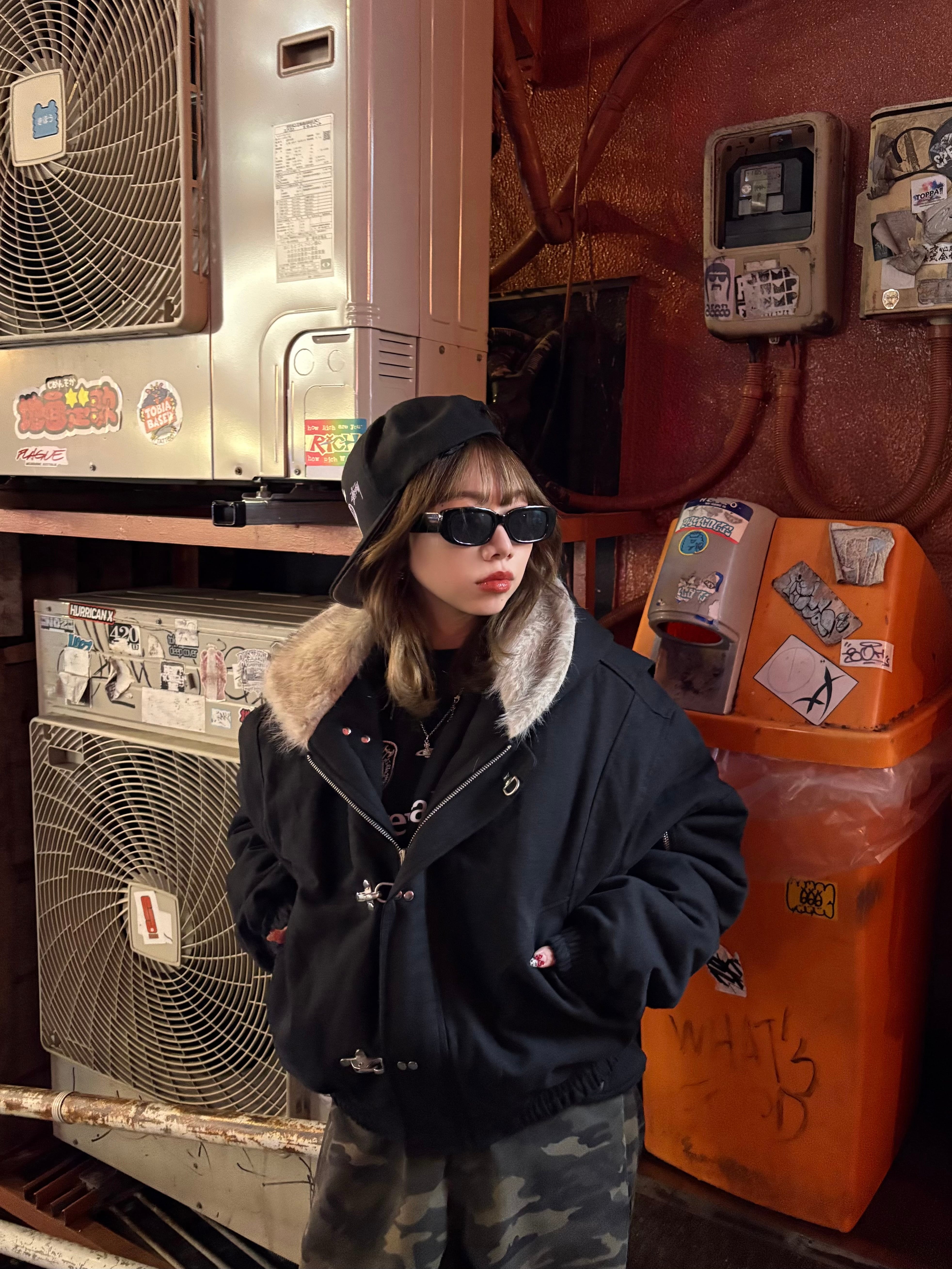 ファー付きファイヤーマンジャケット el1481 | elev fashion store