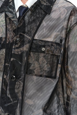 【26SS】ADSB Andersson Bell アンダーソンベル /KARIM SHEER FLOWER PRINTED OVER SHIRT / シアーシャツ