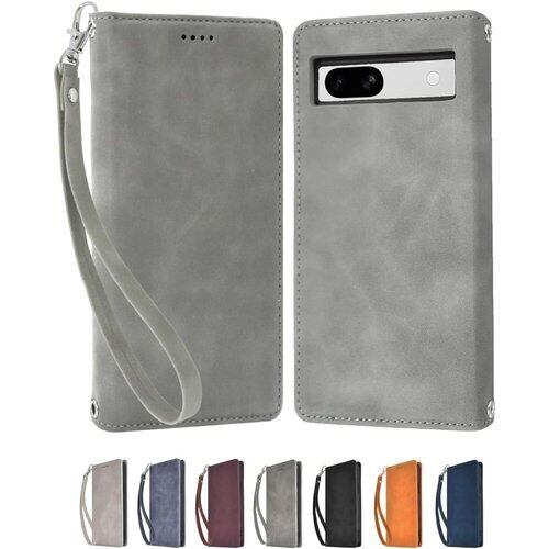 シズカウィル Google Pixel 7a 用 ケース カバー 手帳型 アイファンデ2 フロスティグレー 1個入り 1920