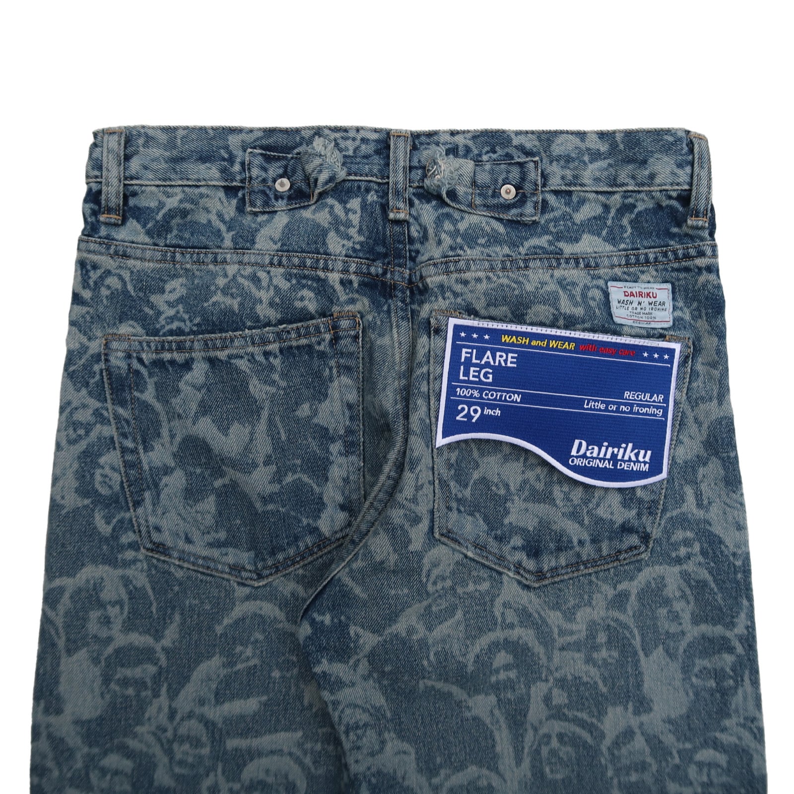 DAIRIKU 23SS Woodstock Flare Denim Pants (Indigo)　＊LAST1 | Moore powered by  BASE