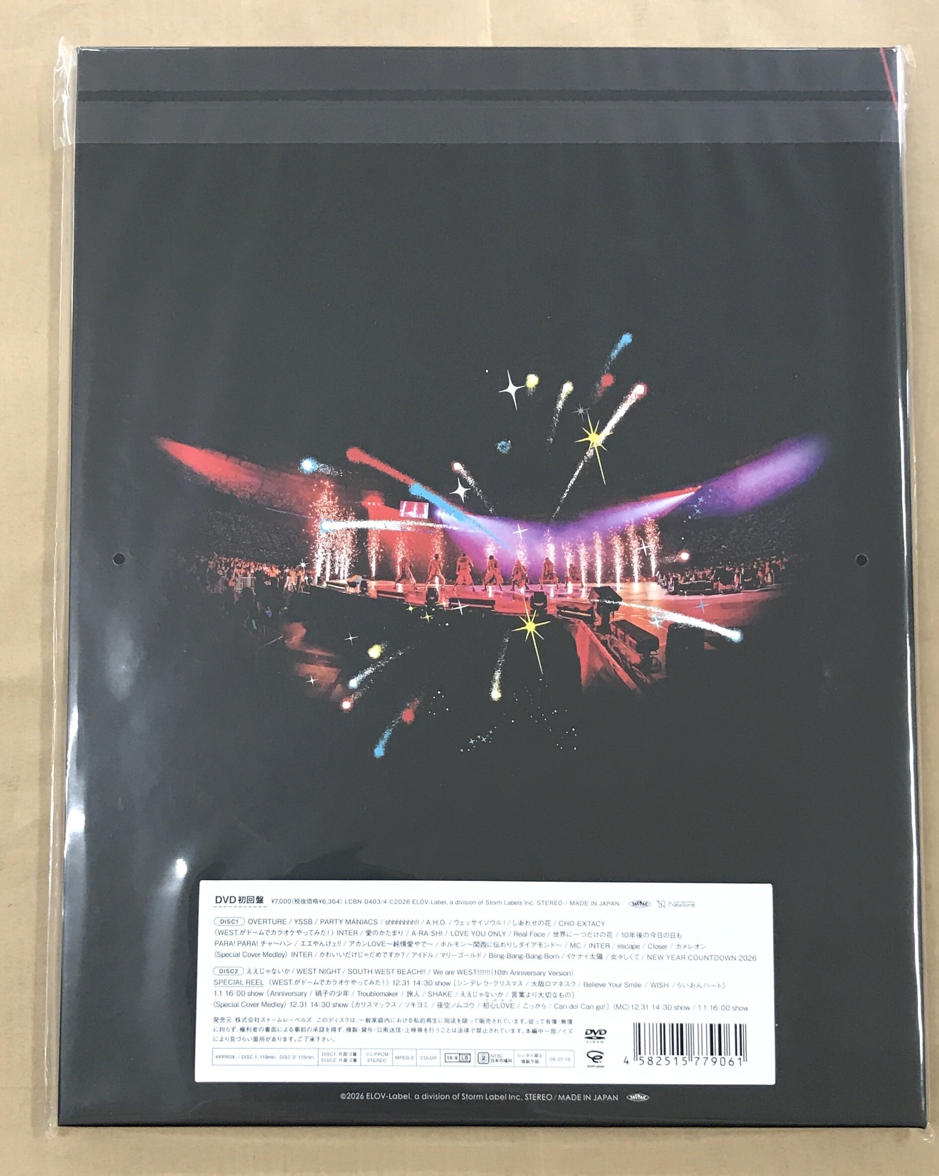 WEST. / WEST. SPECIAL LIVE 『WESTA！』 2025-2026 / 初回盤 (DVD
