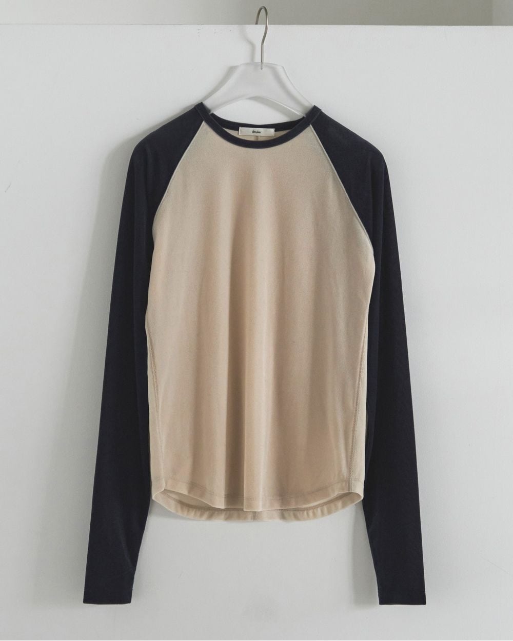 anuke/Sheervelour Baseball T-shirts ブラウン anuke 】Sheervelour Baseball T-shirts | valance 福井｜レディース