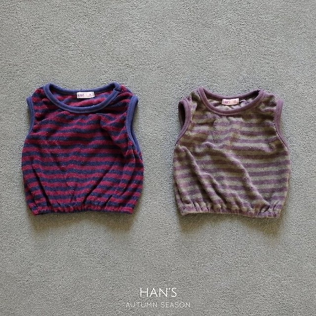 【取寄】hans|terry stripe tank|テリーボーダータンク|XS-JM|kids&jr|26 autumn