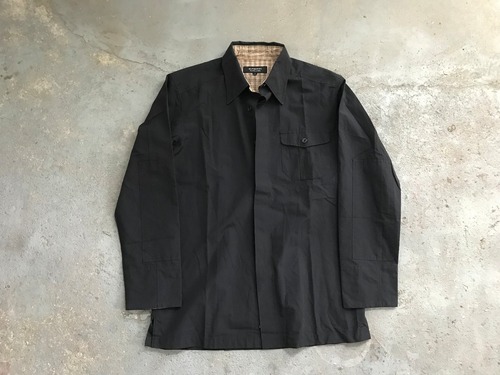 BURBERRY BLACK LABEL burberry check black shirt