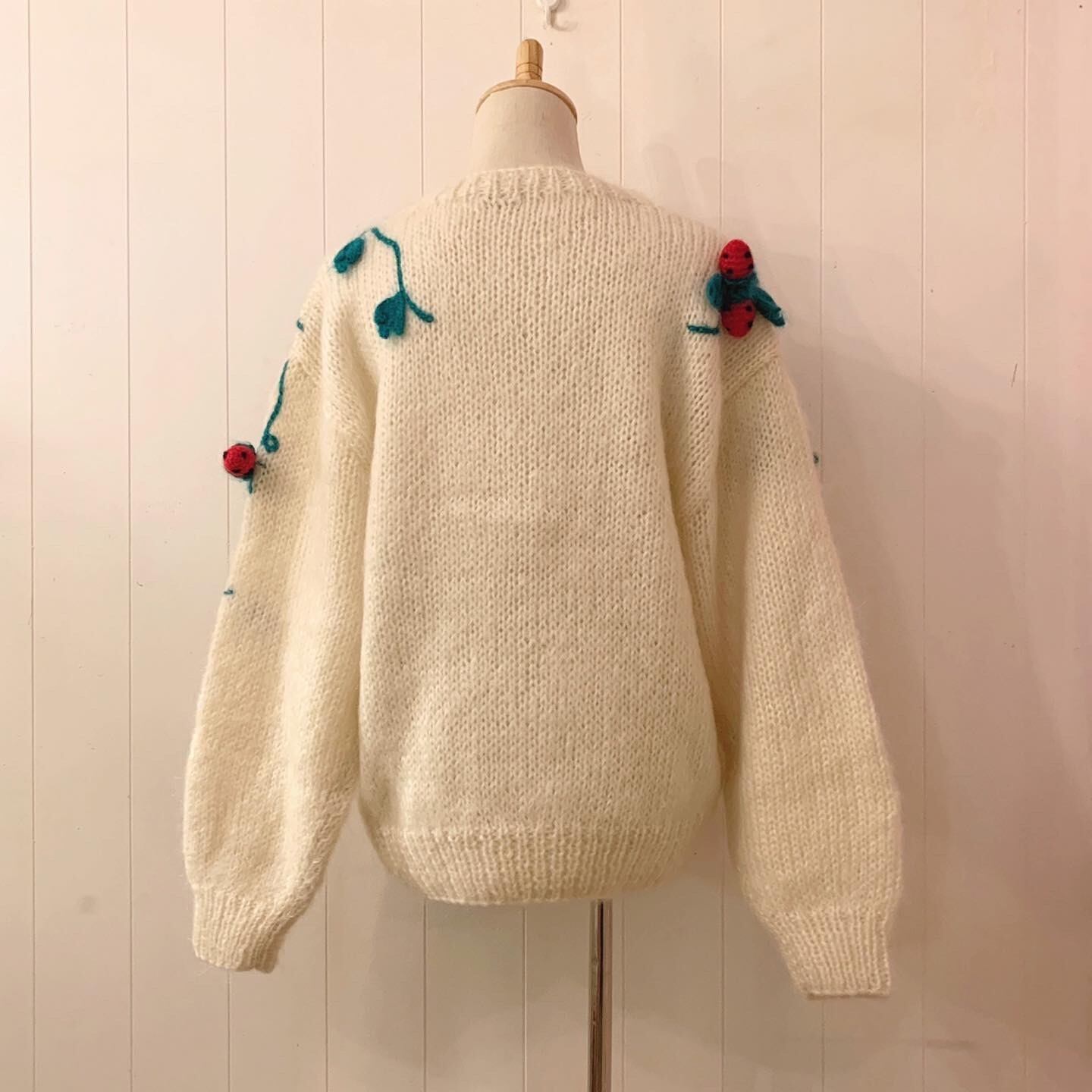 strawberry knit cardigan