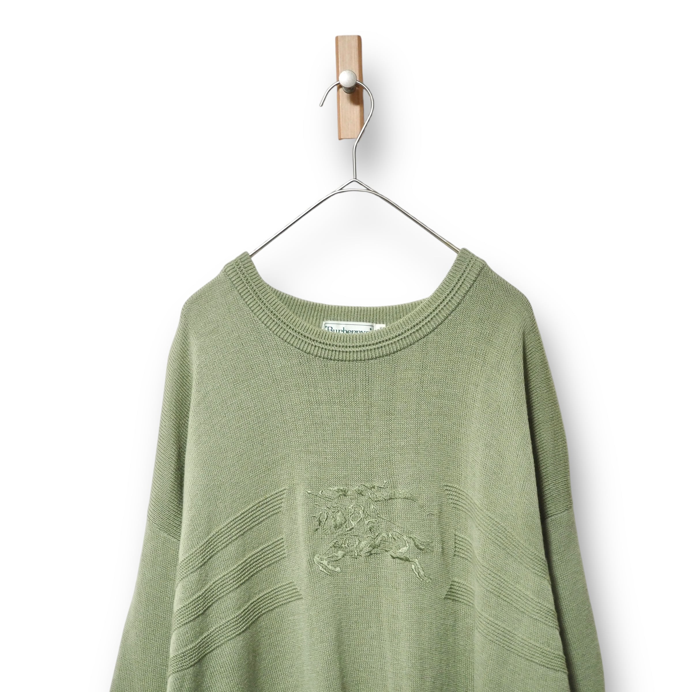 【BURBERRY】デザインニット|80s|イングランド製