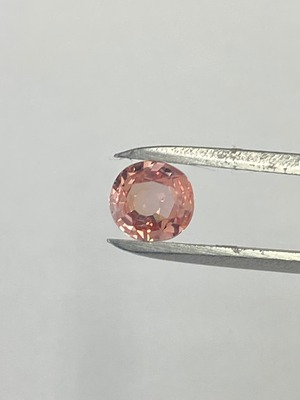 パパラチャサファイア　0.687Ct CGL鑑別付き