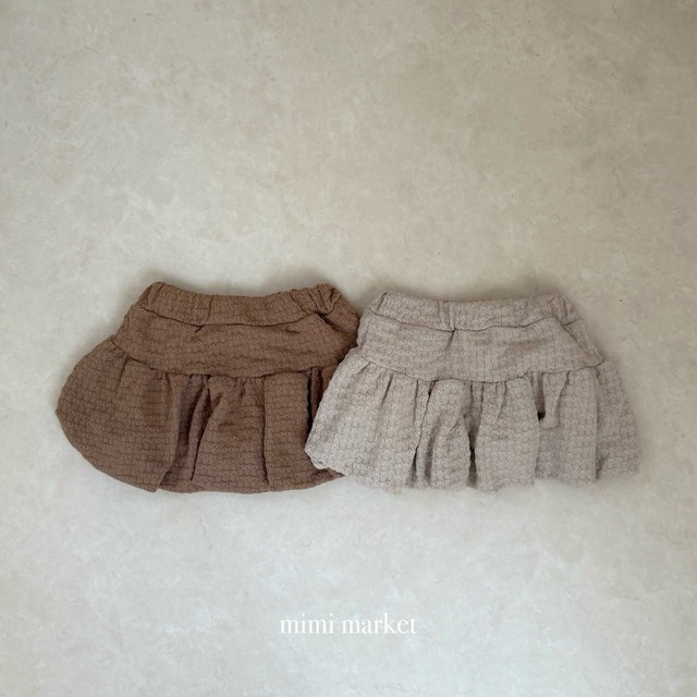 【予約/おまとめ割】mimi market / knit  balloon sk