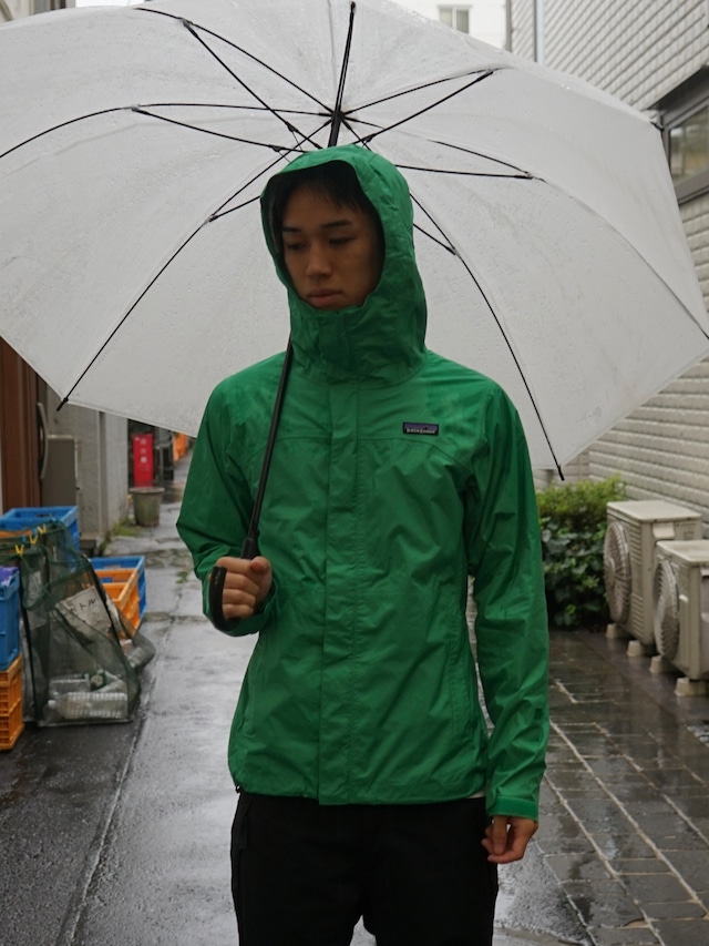 Patagonia Green Ripstop Lightweight Hooded Full Zip Outdoor Shell Jacket