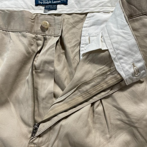 90-00s Ralph Lauren 36/32 ベージュチノパンツ 詳細写真7