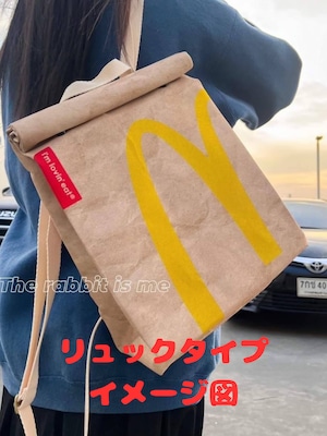 【ダンキンドーナツ( Dunkin' Donuts)】リュックタイプ*紙袋風 〚アメリカン雑貨 アメトイ〛