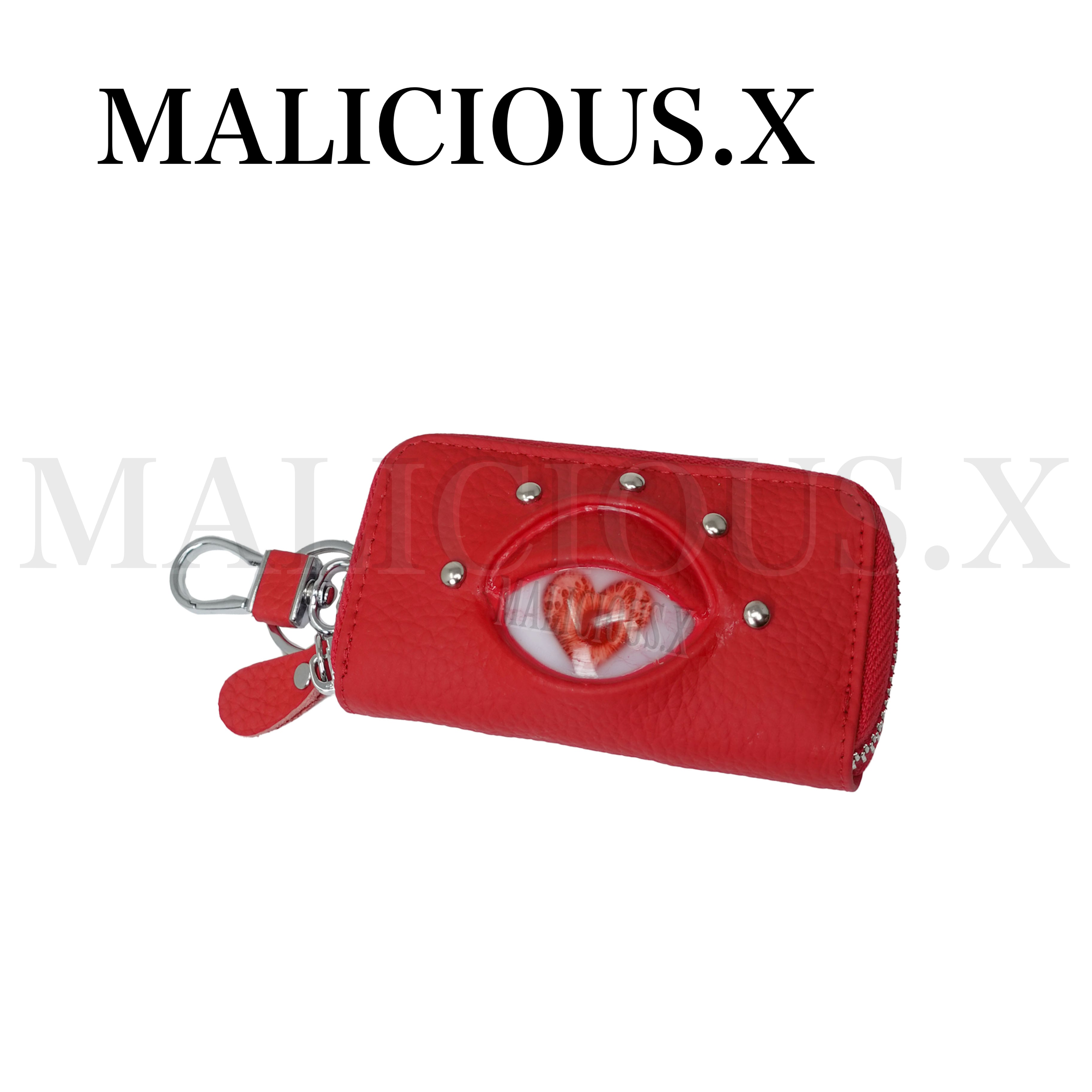 MALICIOUS.X【箱付き美品】目のデザイン 二つ折り財布 ピンク 2980e8bcf9eab2a5766619cc19cdab