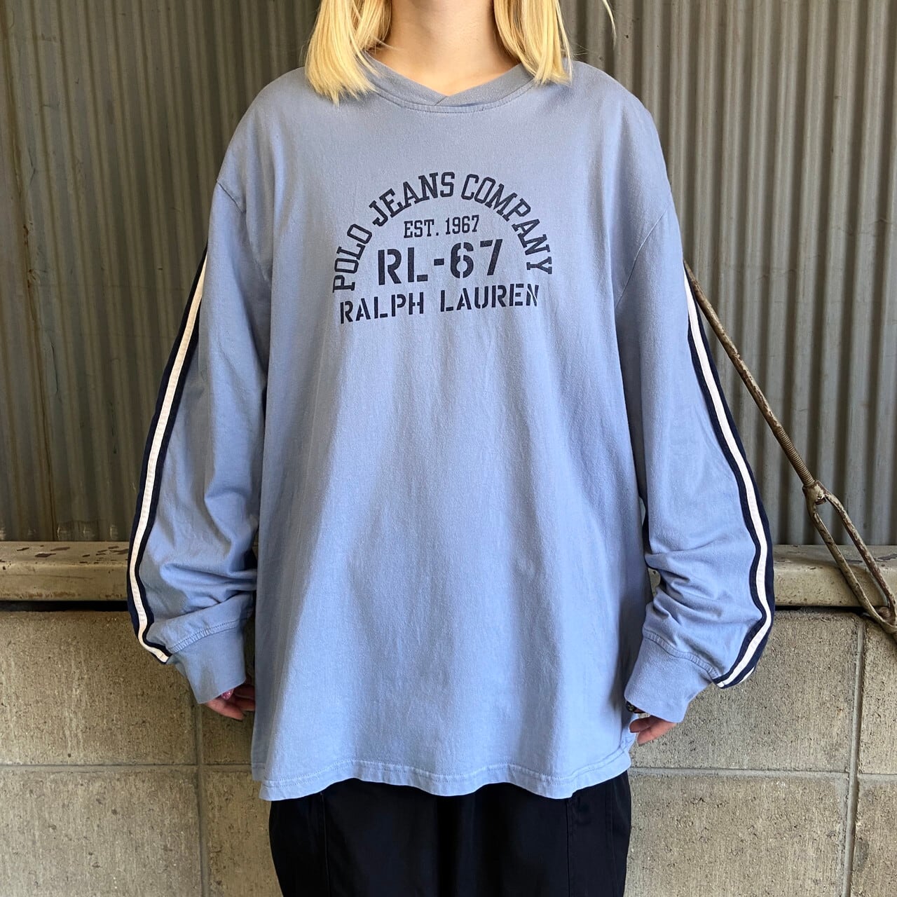 POLO JEANS RALPH LAUREN ラルフローレン ロゴプリント サイドライン