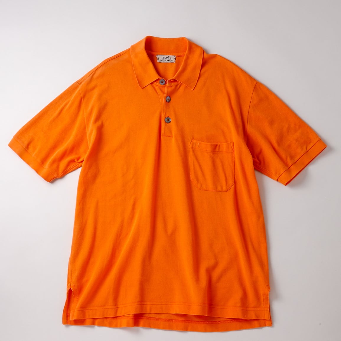 【美品/英国製】HERMES ヴィンテージ カラーカットソー ポロシャツ 金釦 HERMES ヴィンテージ カラーカットソー ポロシャツ 金釦 カテゴリー