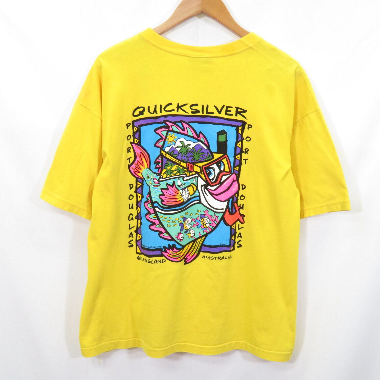 90s BONKERS オーストラリア製 BONKERS QUIKSILVER オールドサーフ T 