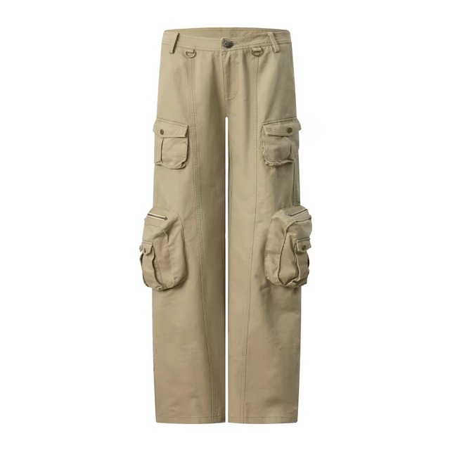 [DoublePunch] Washable 3D Pocket Work Long Pants