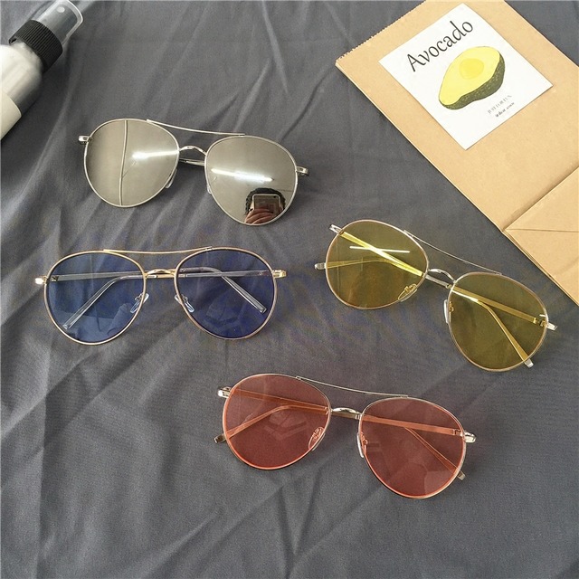 ネットレッドサングル女性潮2018サングル丸顔薄い海透明グレメンズファッションレトロヒキガエルグレ ブラック・アイド・ピーズ13428143001