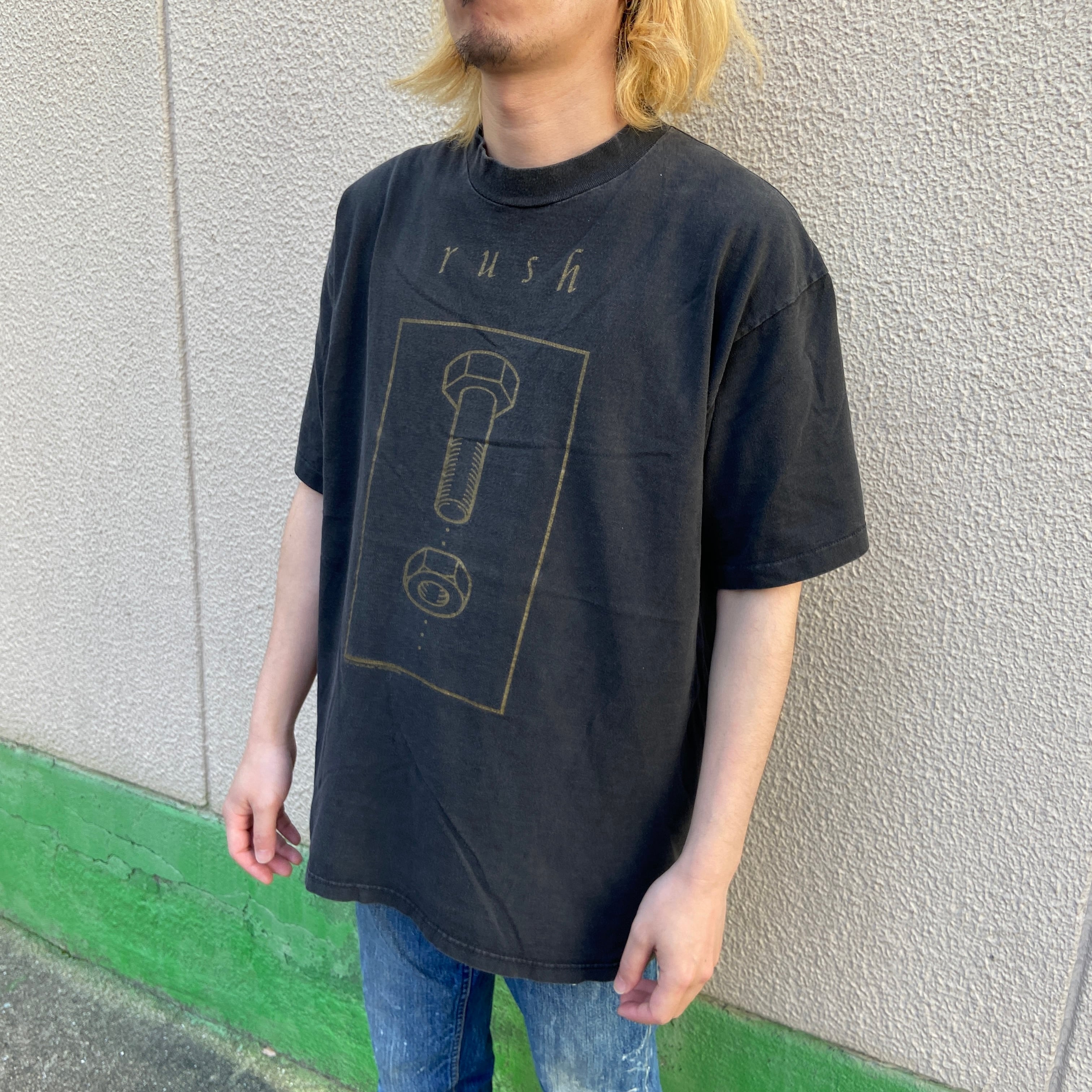 90s USA製 rush ラッシュ バンドTシャツ ツアーT ブラック XL | 古着屋 Uan