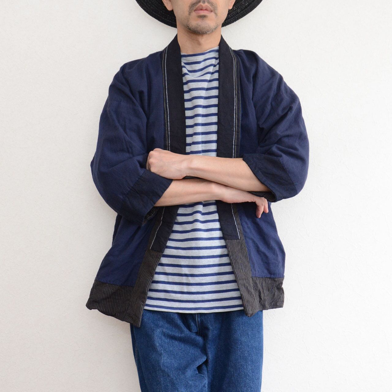 シンプル　野良着　襤褸　羽織　アンティーク Noragi | 野良着 | 難波商店 | 野良着・古布・襤褸の通販