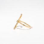 ダイヤモンド デザインリング K18 / 0.350ct