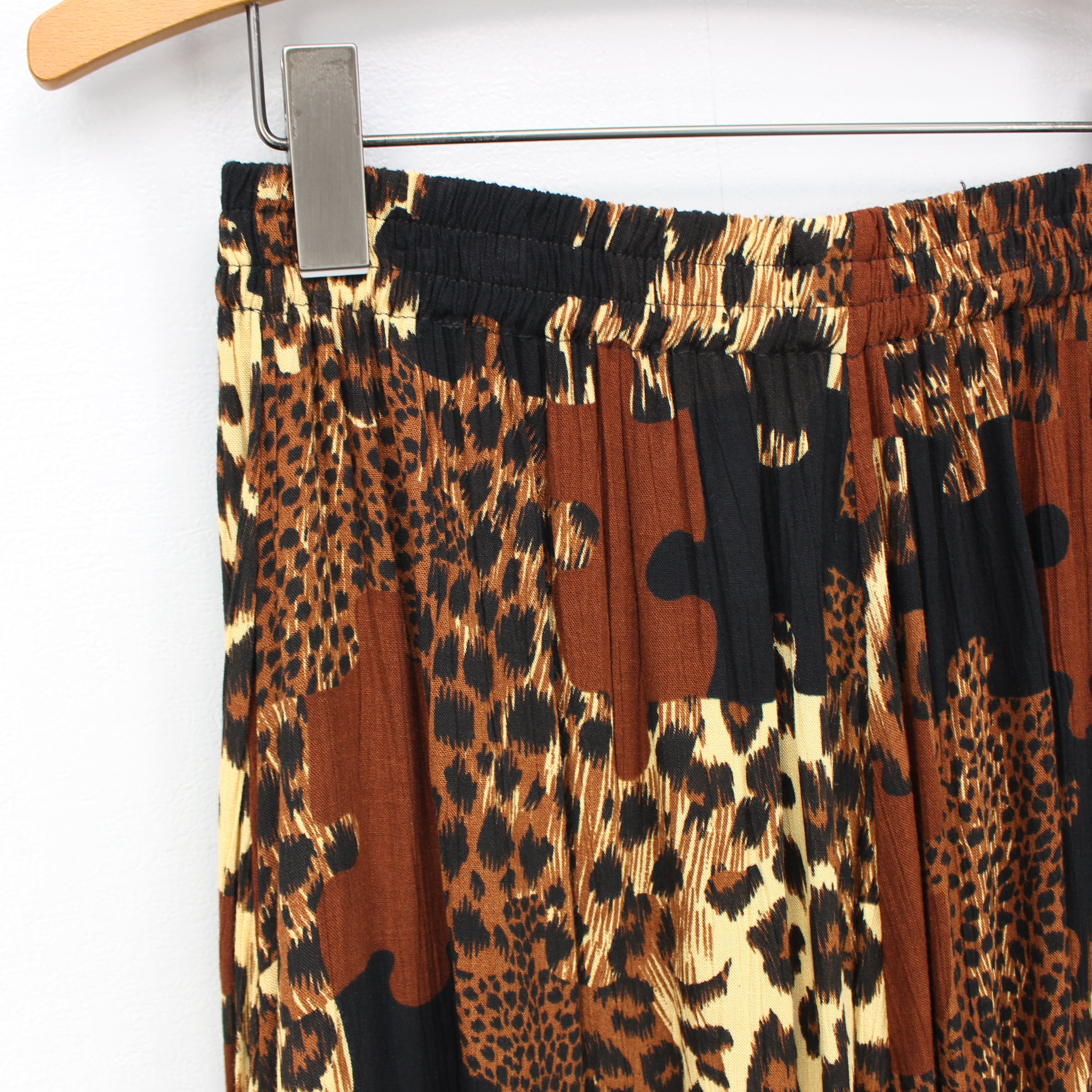 USA VINTAGE ANIMAL PATTERNED DESIGN LONG SKIRT/アメリカ古着