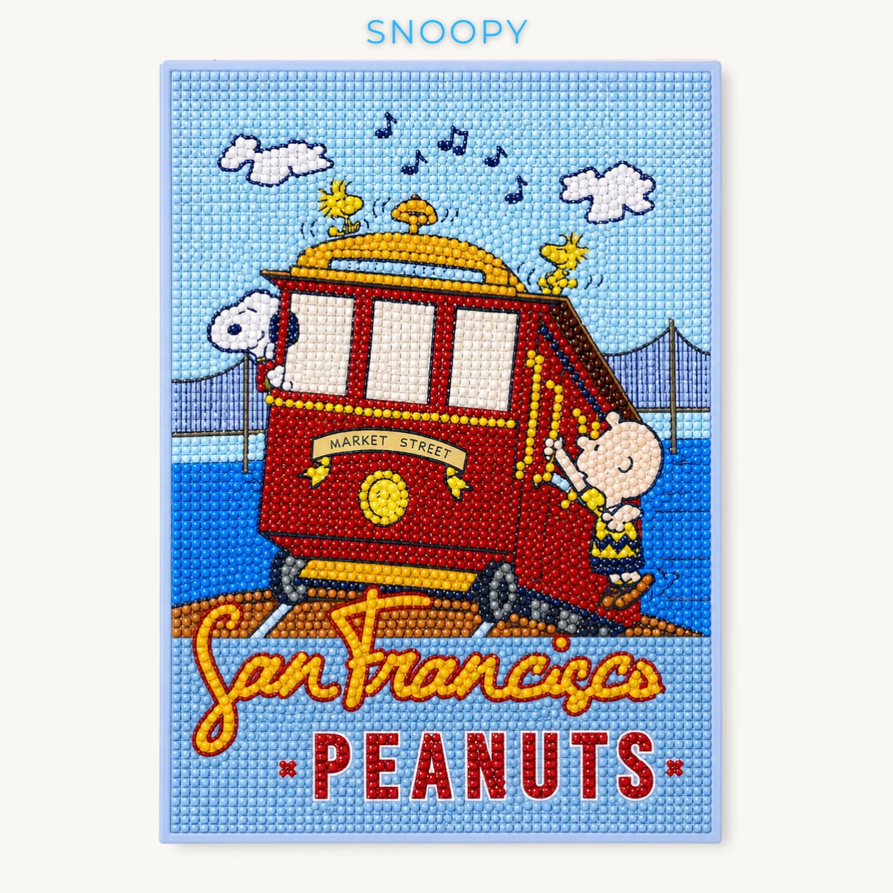 スヌーピー | ダイヤモンドアート | ビーズアート | ハンドメイド | B5(18.2×25.7cm) | San Francisco